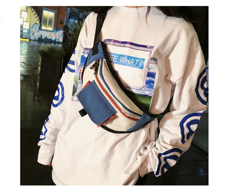 Men's And Women's Pockets Large-Capacity Mobile Phone Pockets Diagonal Women's Bags