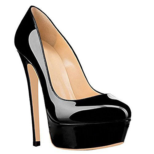 European And American Large Size High Heels Baotou Round Toe Women'S Shoes - Muhaab