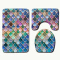 3 pcs shiny mermaid bathroom set - Muhaab