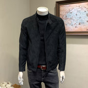 Slim Fit Men's Trendy Spring And Autumn Solid Color Handsome Casual Jacket