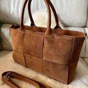 SUEDE Leather tote bag