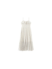 Waist Gathered Floral Sling Dress