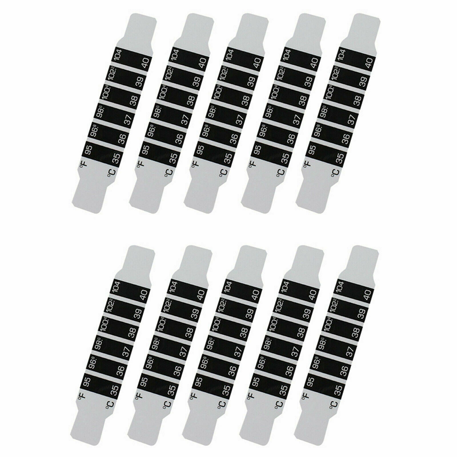 10X FOREHEAD THERMOMETER STRIP HEAD FEVER SCAN BABY ADULT CHECK TEST TEMPERATURE - Muhaab