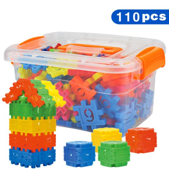 110pcs Set DIY Lepin Building Blocks Babies 3D Blocks Funny Educational Mosaic Toys For Children Kids Block Toys - Muhaab