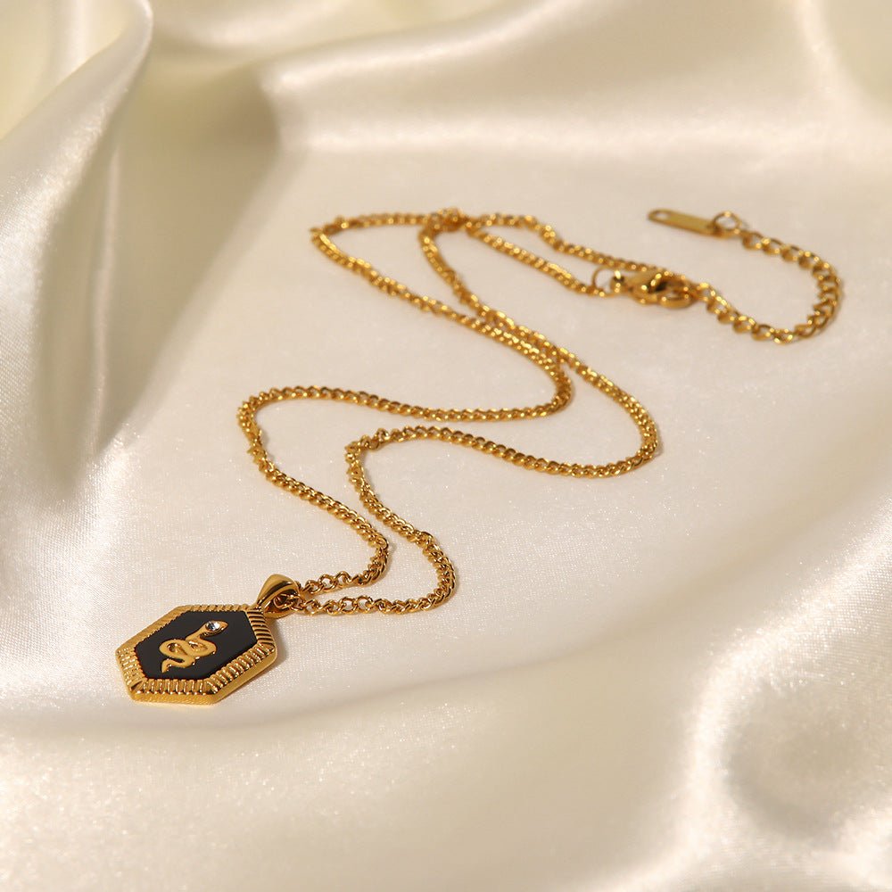 18K Real Gold Plating Necklace Pandent - Muhaab