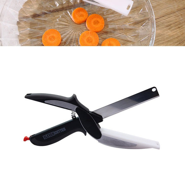 2-in-1 Kitchen Tool Multifunctional Vegetable Scissors - Muhaab