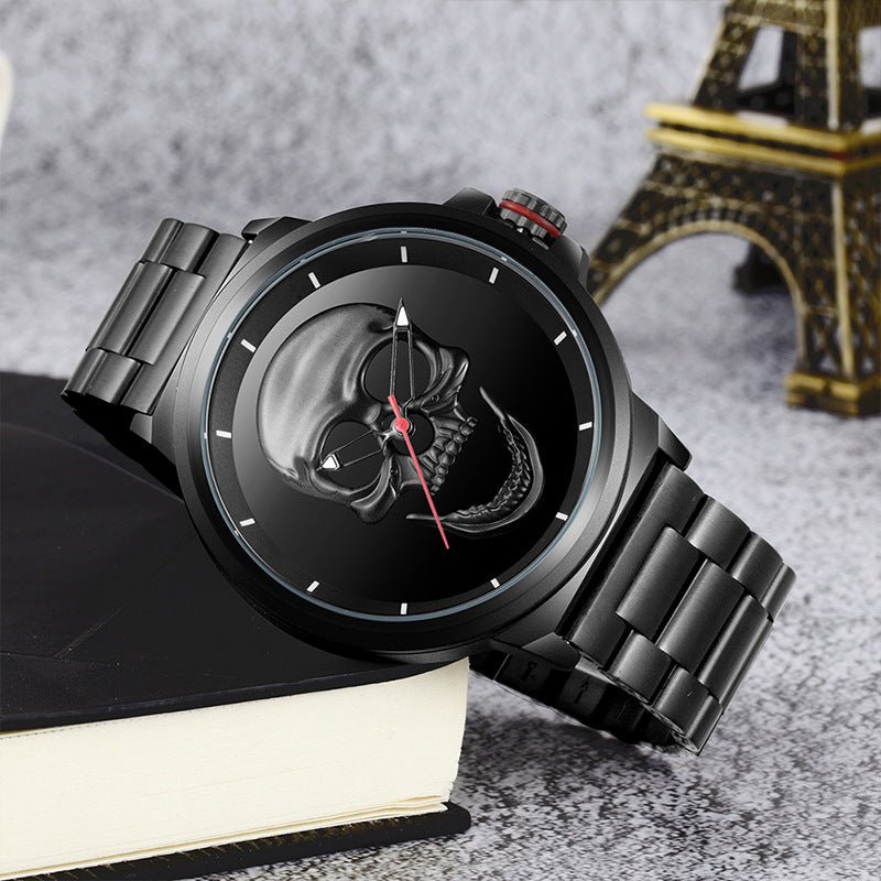 3D Black Watch Pirate Skull - Muhaab