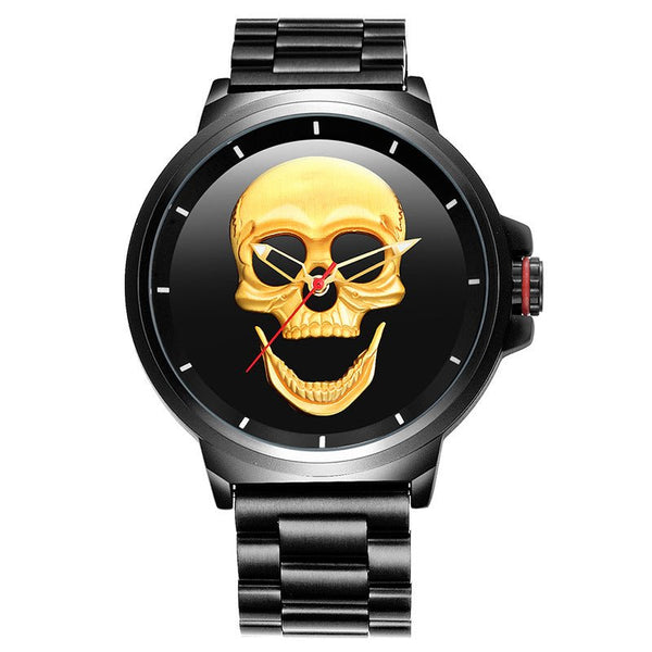 3D Black Watch Pirate Skull - Muhaab