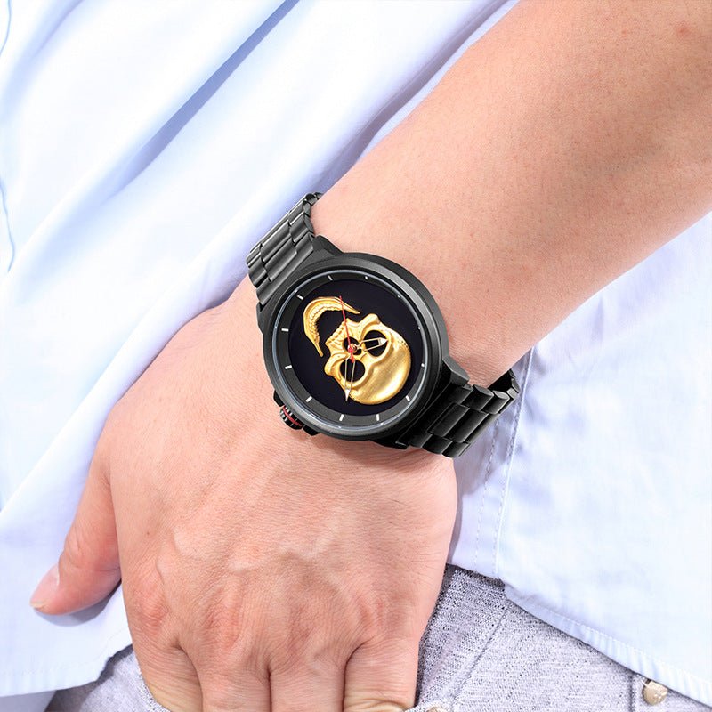 3D Black Watch Pirate Skull - Muhaab