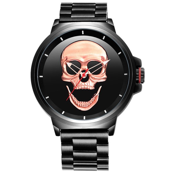 3D Black Watch Pirate Skull - Muhaab