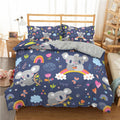 3D Digital Printing Cartoon Bedding Three-Piece Bedding Quilt Cover Pillowcase - Muhaab