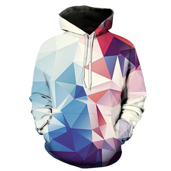 3D Geometric Pullover Hoodie - Muhaab