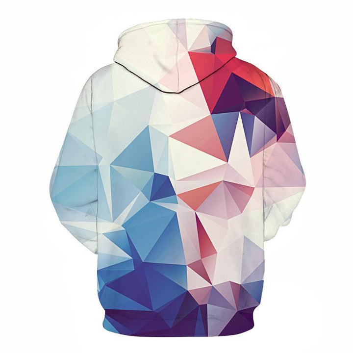 3D Geometric Pullover Hoodie - Muhaab