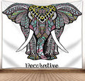 3D Mural Elephant Tapestry Wall Hanging Bohemian - Muhaab