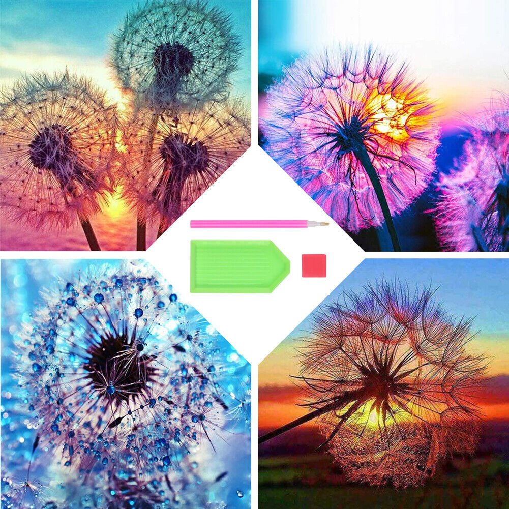 4 Pack Full Drill 5D Diamond Painting Art Cross Stitch Kit Embroidery Home Decor - Muhaab