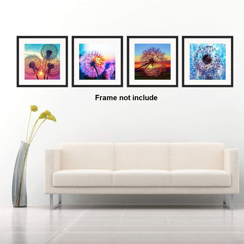 4 Pack Full Drill 5D Diamond Painting Art Cross Stitch Kit Embroidery Home Decor - Muhaab