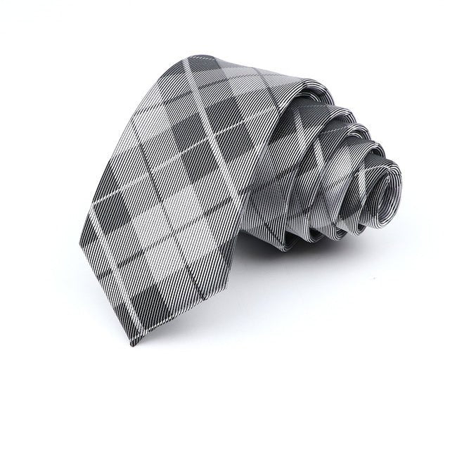 6cm Casual Ties For Men Skinny Tie Fashion Polyester Plaid - Muhaab