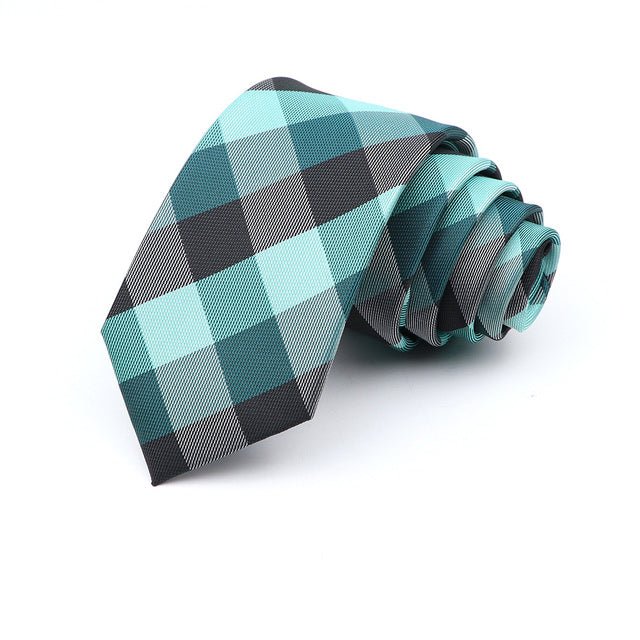 6cm Casual Ties For Men Skinny Tie Fashion Polyester Plaid - Muhaab