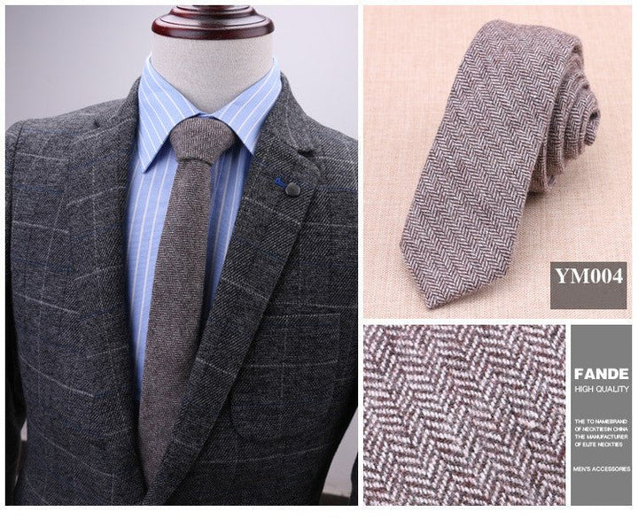 6cm wool tie - Muhaab