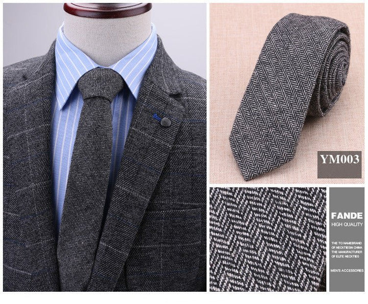 6cm wool tie - Muhaab