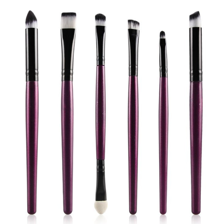 6PCS eye makeup cosmetics 2021 Brushes Set for Eyeshadow eyebrow lip eyeliner brush beauty make up tools - Muhaab