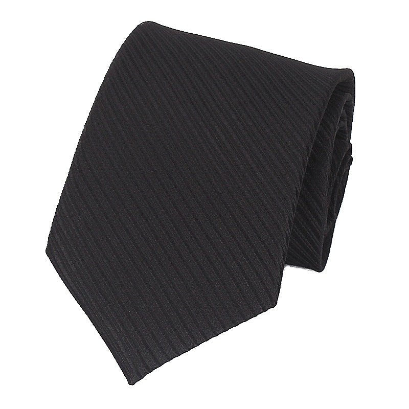 8CM Polyester Hand Tie Men's Tie Business Formal Wear Corduroy Dark Striped Tie Wholesale - Muhaab