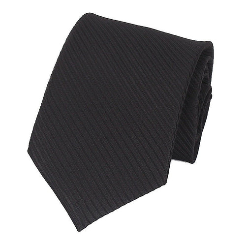 8CM Polyester Hand Tie Men's Tie Business Formal Wear Corduroy Dark Striped Tie Wholesale - Muhaab