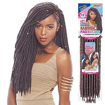 African black solid braided chemical fiber wig - Muhaab