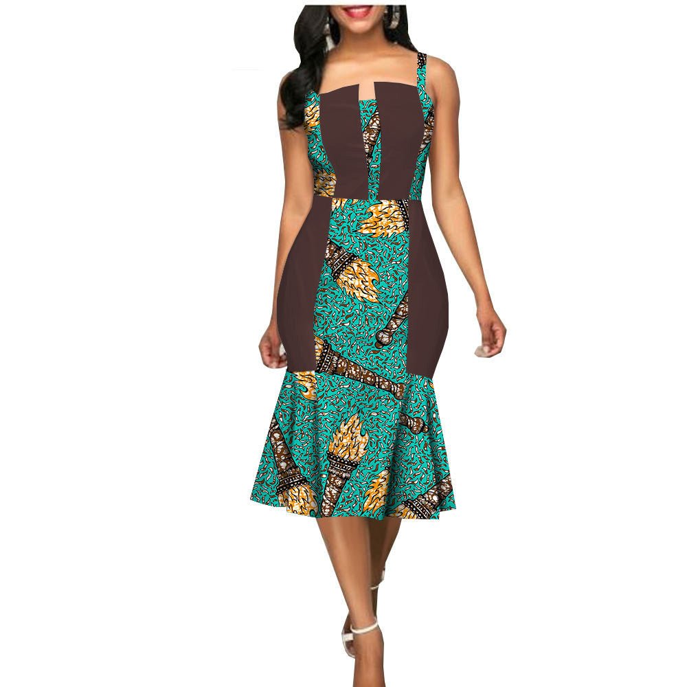 African Custom Summer Dress Women'S Party Dress African Clothes Summer Dress - Muhaab