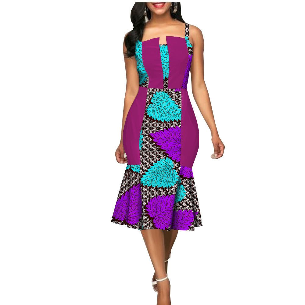 African Custom Summer Dress Women'S Party Dress African Clothes Summer Dress - Muhaab