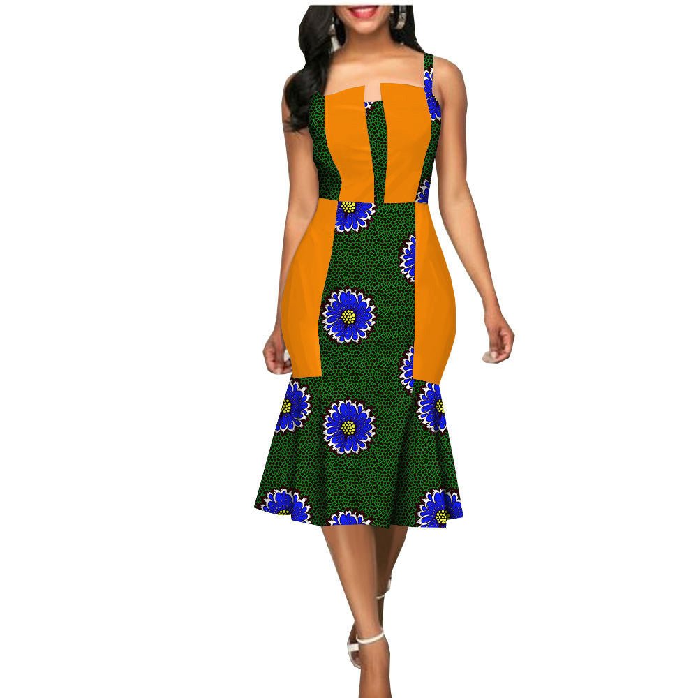 African Custom Summer Dress Women'S Party Dress African Clothes Summer Dress - Muhaab