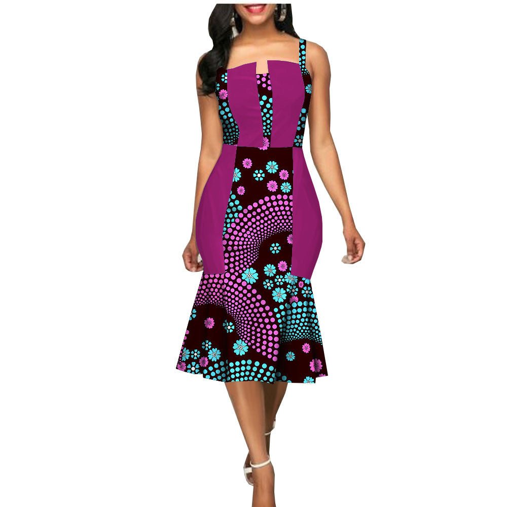 African Custom Summer Dress Women'S Party Dress African Clothes Summer Dress - Muhaab