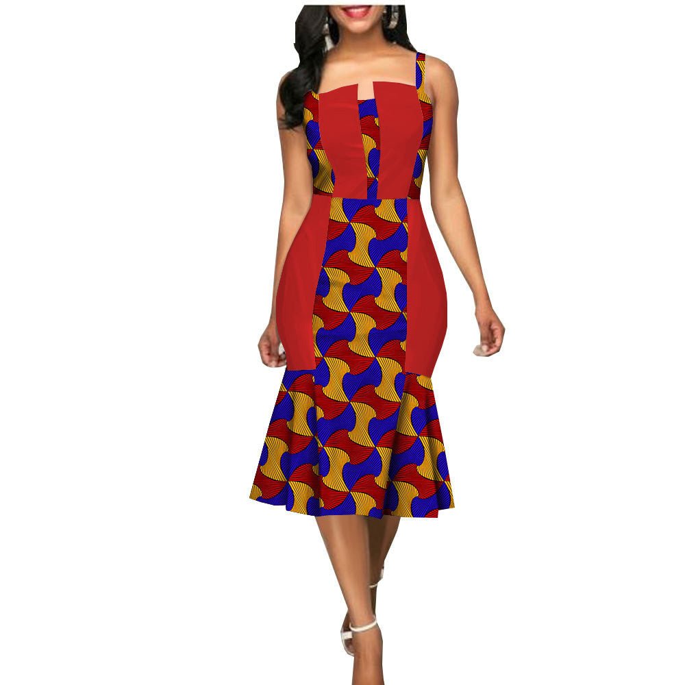 African Custom Summer Dress Women'S Party Dress African Clothes Summer Dress - Muhaab