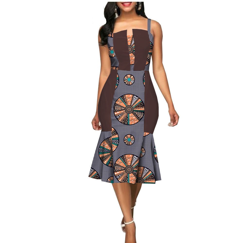African Custom Summer Dress Women'S Party Dress African Clothes Summer Dress - Muhaab