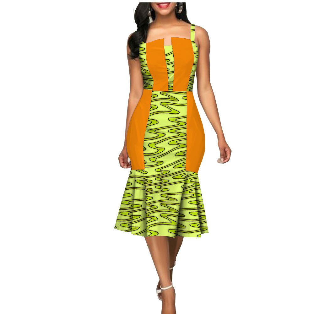 African Custom Summer Dress Women'S Party Dress African Clothes Summer Dress - Muhaab