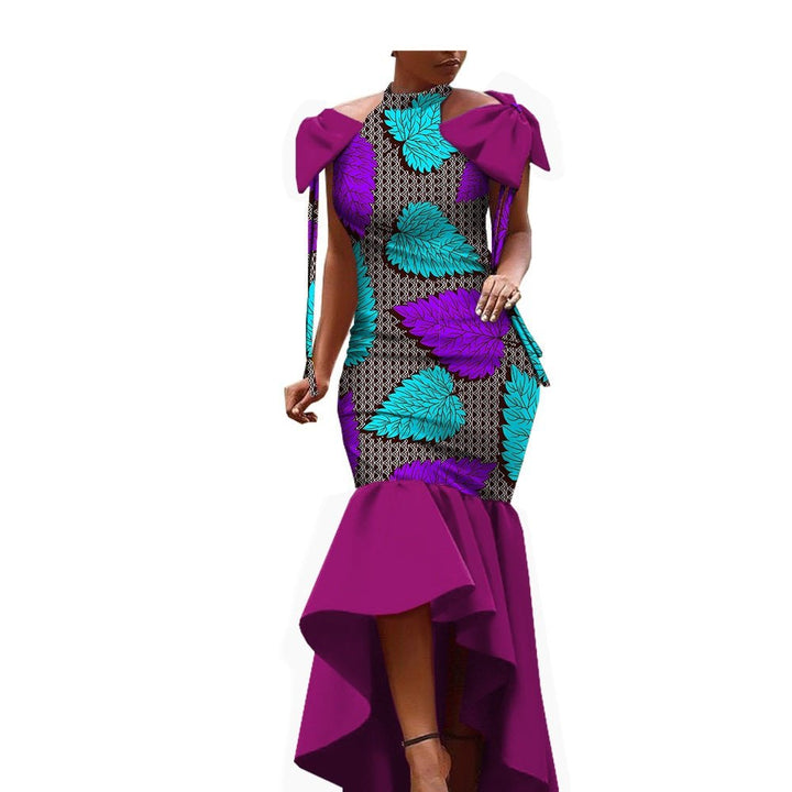 African Ethnic Cotton Batik Dress - Muhaab