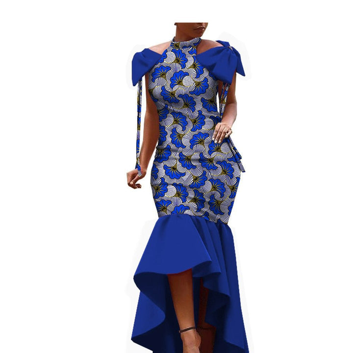 African Ethnic Cotton Batik Dress - Muhaab