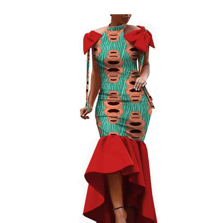 African Ethnic Cotton Batik Dress - Muhaab