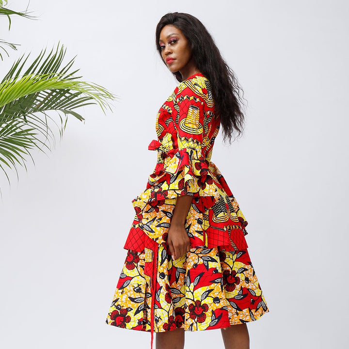 African Fashion Batik Dress - Muhaab