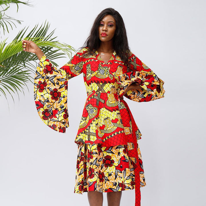 African Fashion Batik Dress - Muhaab