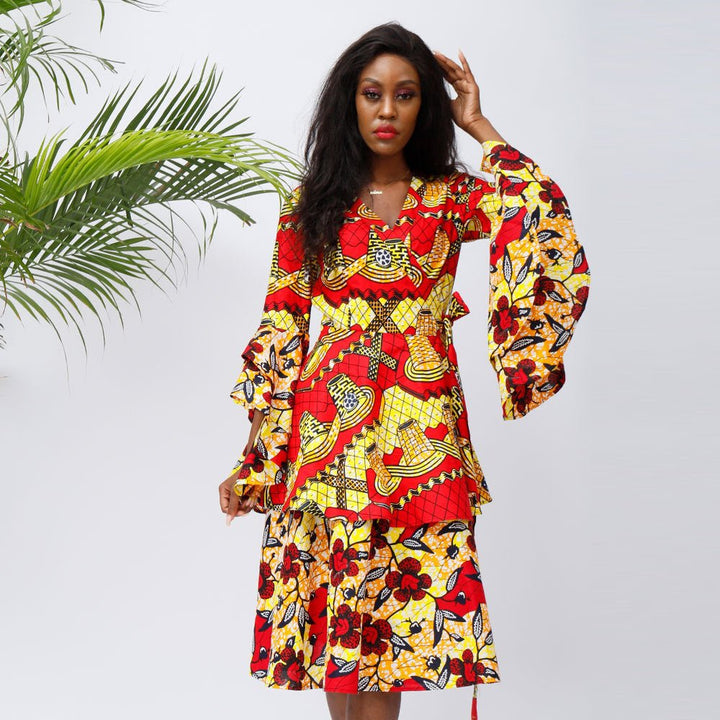 African Fashion Batik Dress - Muhaab