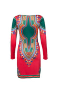 African National Style Totem Print Women's Dress African National Dress - Muhaab