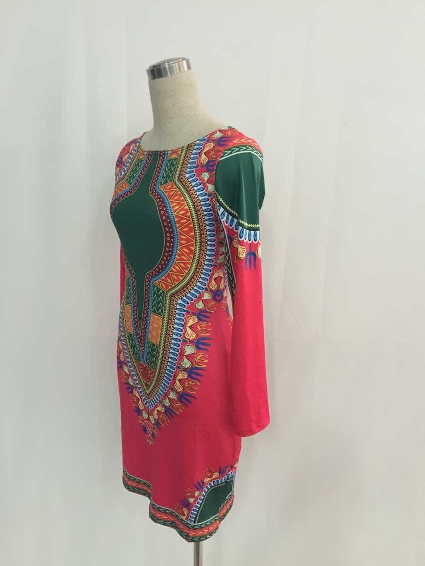 African National Style Totem Print Women's Dress African National Dress - Muhaab