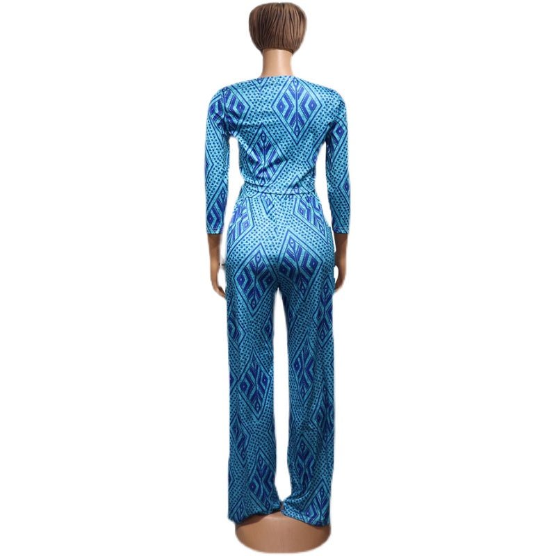African Women Fashion Tops And Pants Set - Muhaab