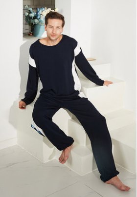 Air Cotton Men's And Women's Loose-fitting Sweaters, Home Wear, Pajamas, Two-piece Suit - Muhaab