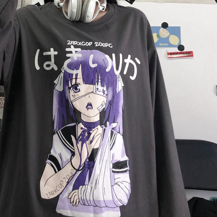 Anime all-match long sleeve t-shirt women - Muhaab