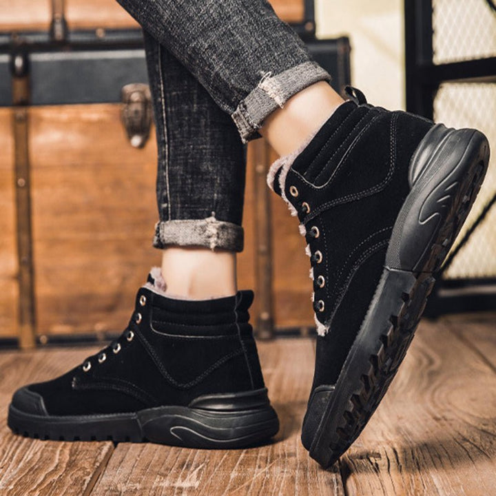 Ankle Boots Men Winter Warm Plush Shoes - Muhaab