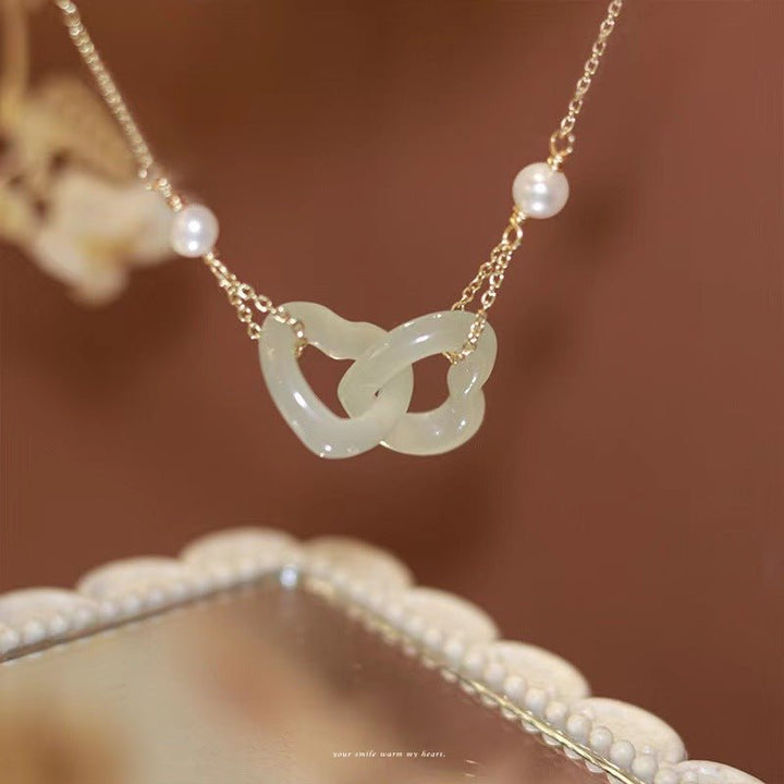 Antique Temperament High-end Pearl Clavicle Chain - Muhaab