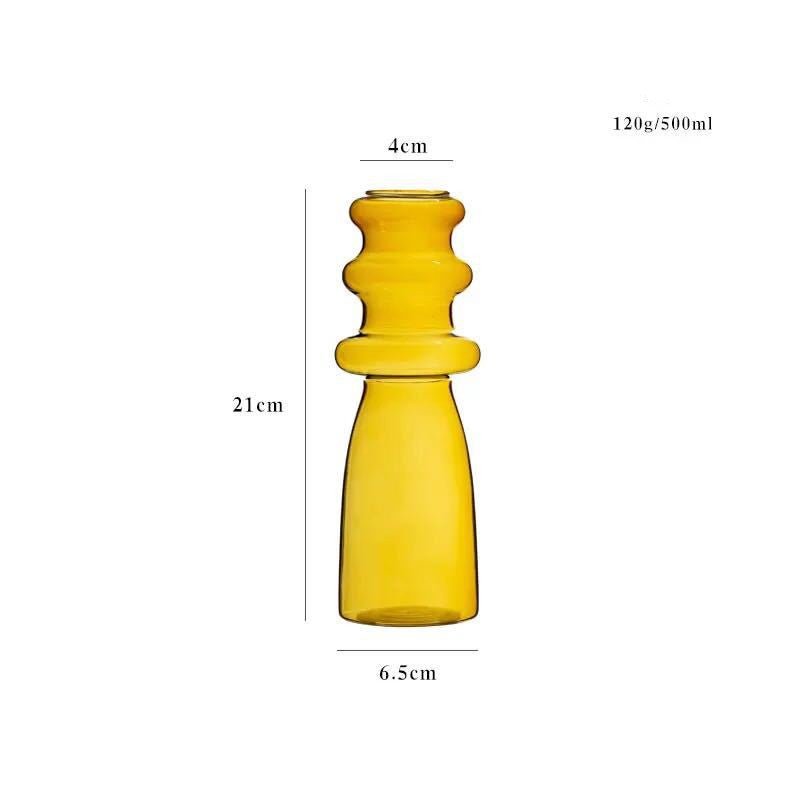 Art Home Decor Decoration Candy Color Threaded Vase - Muhaab