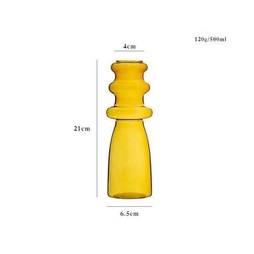 Art Home Decor Decoration Candy Color Threaded Vase - Muhaab